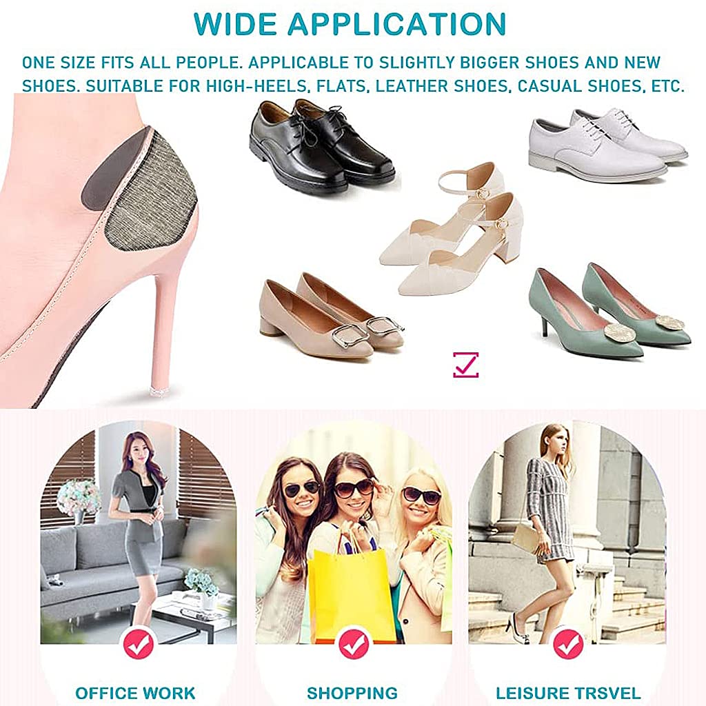 STHIRA Shoe Insole Reusable Heel Cushion Pads Soft Shoe Inserts Self-Adhesive Foot Care Protector Grips Liners Loose Shoes - for Women & Men- 6 Pairs STHIRA Shoe Insole Reusable Heel Cushion Pads Soft Shoe Inserts Self-Adhesive Foot Care Protector Grips Liners Loose Shoes - for Women & Men- 6 Pairs